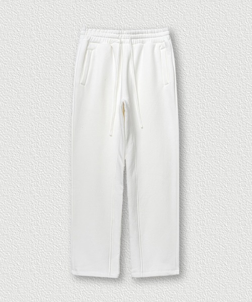 CORPUS TOKYO(コーパス トーキョー)の「【セットアップ対応】ヘムストレート裏起毛スウェットパンツ(スウェットパンツ・メンズ・ブラック/ヘザーグレー/ダークグレー/オートミール/ホワイト・4/3/2/1)」の8枚目の写真