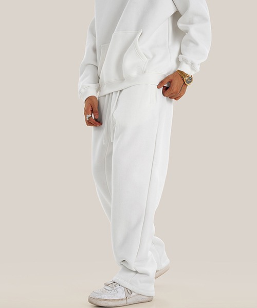 CORPUS TOKYO(コーパス トーキョー)の「【セットアップ対応】ヘムストレート裏起毛スウェットパンツ(スウェットパンツ・メンズ・ブラック/ヘザーグレー/ダークグレー/オートミール/ホワイト・4/3/2/1)」の17枚目の写真