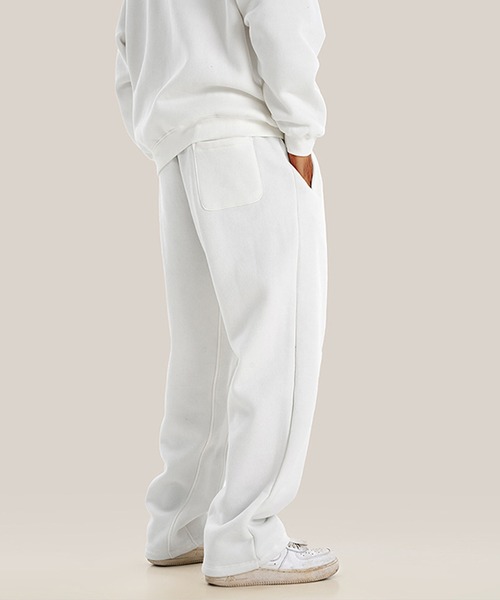 CORPUS TOKYO(コーパス トーキョー)の「【セットアップ対応】ヘムストレート裏起毛スウェットパンツ(スウェットパンツ・メンズ・ブラック/ヘザーグレー/ダークグレー/オートミール/ホワイト・4/3/2/1)」の19枚目の写真