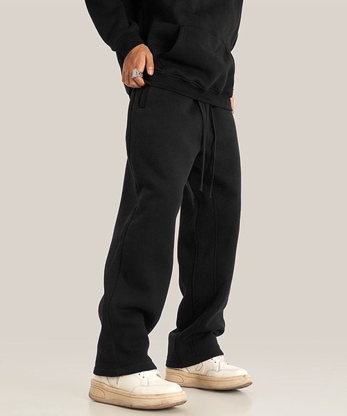 CORPUS TOKYO(コーパス トーキョー)の「【セットアップ対応】ヘムストレート裏起毛スウェットパンツ(スウェットパンツ・メンズ・ブラック/ヘザーグレー/ダークグレー/オートミール/ホワイト・4/3/2/1)」の13枚目の写真