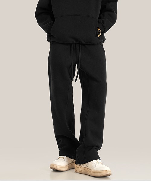 CORPUS TOKYO(コーパス トーキョー)の「【セットアップ対応】ヘムストレート裏起毛スウェットパンツ(スウェットパンツ・メンズ・ブラック/ヘザーグレー/ダークグレー/オートミール/ホワイト・4/3/2/1)」の11枚目の写真