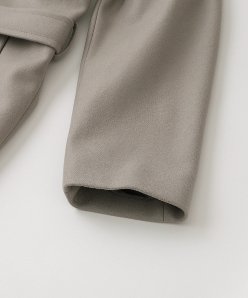 HEVO（イーヴォ）の「hevo(イーヴォ) BRINDISI Melton Wool Coat（その他アウター・メンズ・ブラック/ライトグレー・44/46/48）」の10枚目の写真