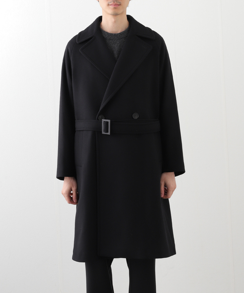 HEVO（イーヴォ）の「hevo(イーヴォ) BRINDISI Melton Wool Coat（その他アウター・メンズ・ブラック/ライトグレー・44/46/48）」の6枚目の写真