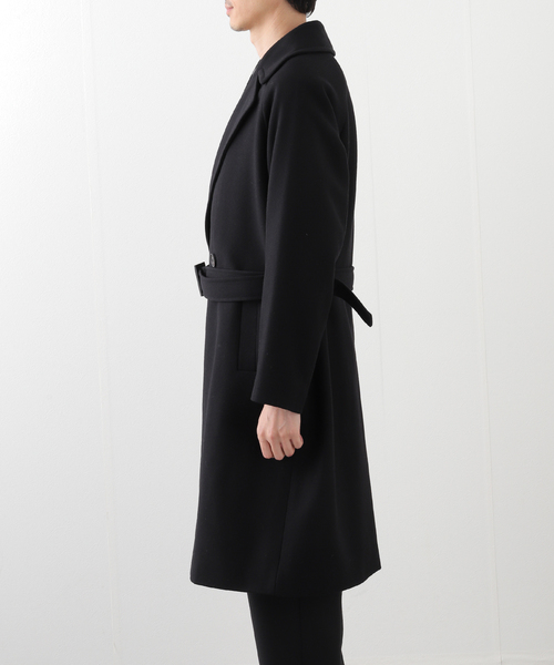 HEVO（イーヴォ）の「hevo(イーヴォ) BRINDISI Melton Wool Coat（その他アウター・メンズ・ブラック/ライトグレー・44/46/48）」の5枚目の写真
