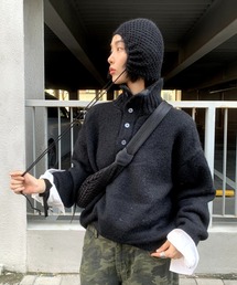 LONSLAN | オーバーサイズ ハイネックニット LON24a109(ニット/セーター)