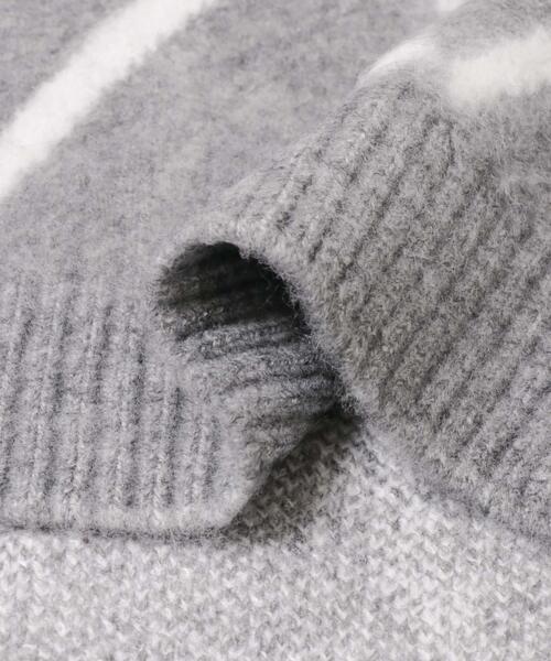 ITEMS URBANRESEARCH（アイテムズ アーバンリサーチ）の「ラインダイヤ クルーネック シャギーニット（ニット/セーター・メンズ・イエロー/ブラック/グレー・MEDIUM/LARGE）」の16枚目の写真