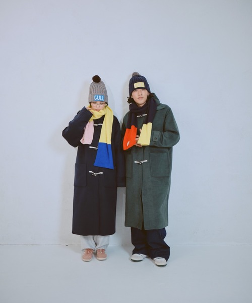 common gull products.(コモンガルプロダクツ)の「マイリストに入れたままのマフラー(マフラー・レディース・イエロー系/ネイビー・フリー)」の4枚目の写真
