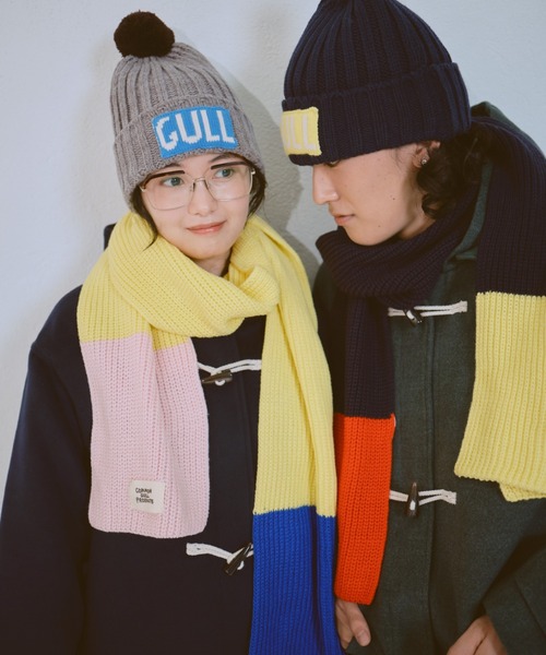 common gull products.(コモンガルプロダクツ)の「マイリストに入れたままのマフラー(マフラー・レディース・イエロー系/ネイビー・フリー)」の7枚目の写真