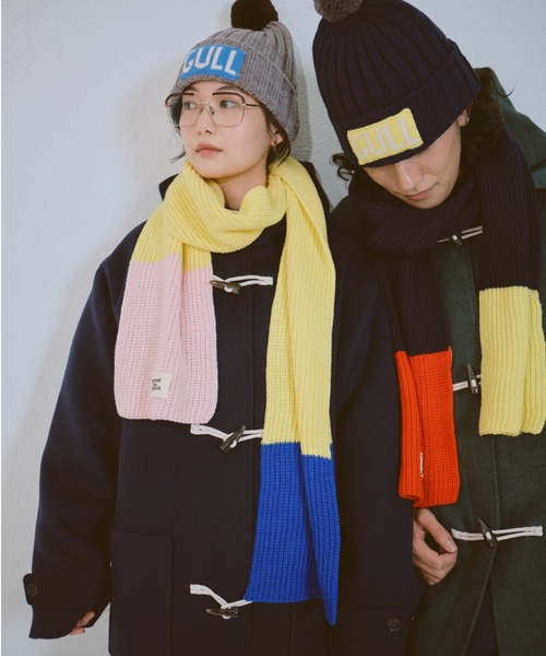 common gull products.(コモンガルプロダクツ)の「マイリストに入れたままのマフラー(マフラー・レディース・イエロー系/ネイビー・フリー)」の8枚目の写真
