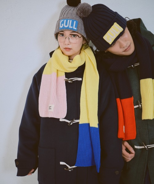 common gull products.(コモンガルプロダクツ)の「マイリストに入れたままのマフラー(マフラー・レディース・イエロー系/ネイビー・フリー)」の9枚目の写真