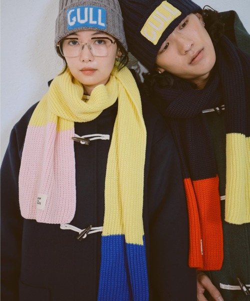 common gull products.(コモンガルプロダクツ)の「マイリストに入れたままのマフラー(マフラー・レディース・イエロー系/ネイビー・フリー)」の11枚目の写真