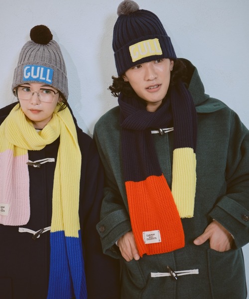 common gull products.(コモンガルプロダクツ)の「マイリストに入れたままのマフラー(マフラー・レディース・イエロー系/ネイビー・フリー)」の13枚目の写真
