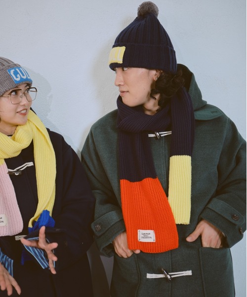 common gull products.(コモンガルプロダクツ)の「マイリストに入れたままのマフラー(マフラー・レディース・イエロー系/ネイビー・フリー)」の14枚目の写真