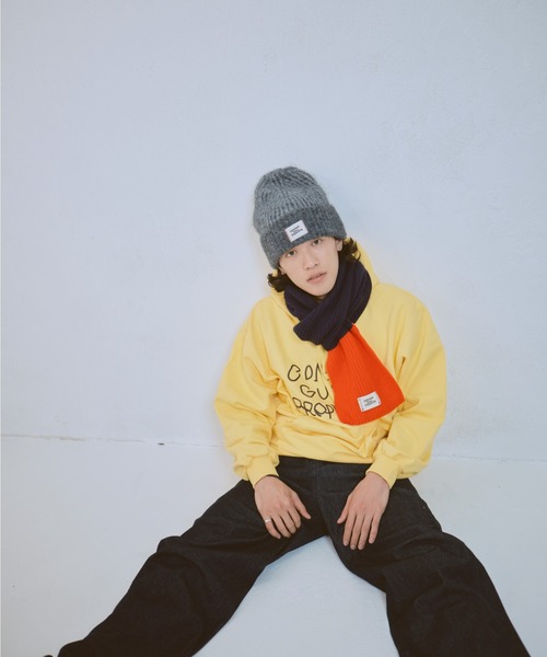 common gull products.(コモンガルプロダクツ)の「マイリストに入れたままのマフラー(マフラー・レディース・イエロー系/ネイビー・フリー)」の17枚目の写真