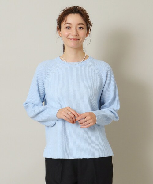 セール】【肌あたりやわらか】メランジ畦ニット（ニット/セーター