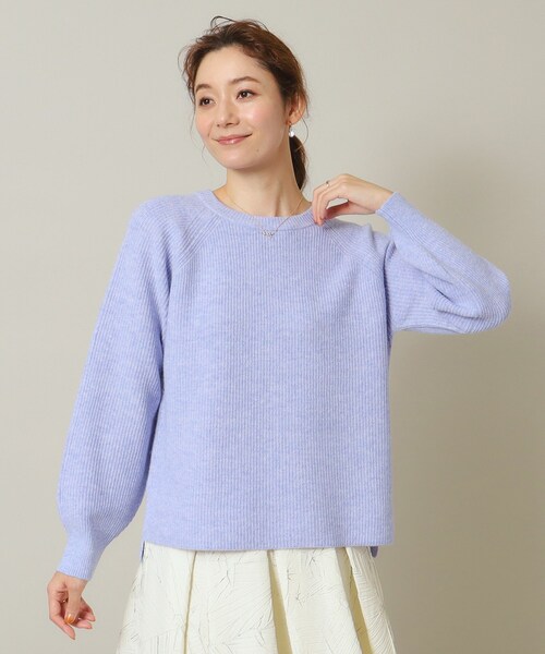 セール】【肌あたりやわらか】メランジ畦ニット（ニット/セーター