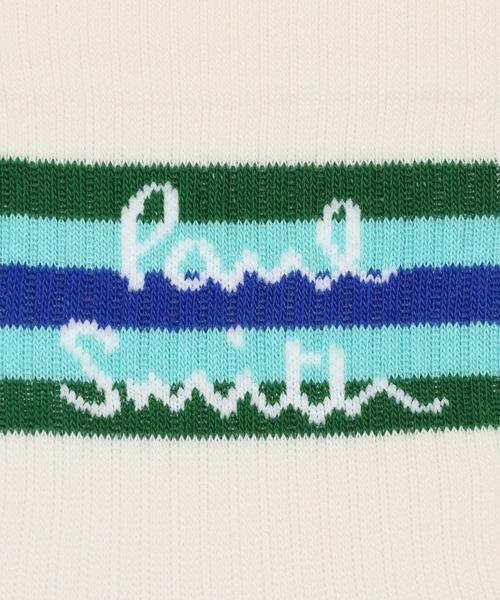 Paul Smith（ポールスミス）の「Paul Smith Logo ポップカラー ソックス / 553962 PMD2（ソックス/靴下・メンズ・ブラック系2/ホワイト系1/ホワイト系2/ブラック系1・FREE）」の6枚目の写真