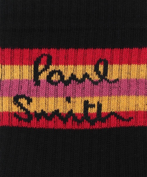Paul Smith（ポールスミス）の「Paul Smith Logo ポップカラー ソックス / 553962 PMD2（ソックス/靴下・メンズ・ブラック系2/ホワイト系1/ホワイト系2/ブラック系1・FREE）」の8枚目の写真