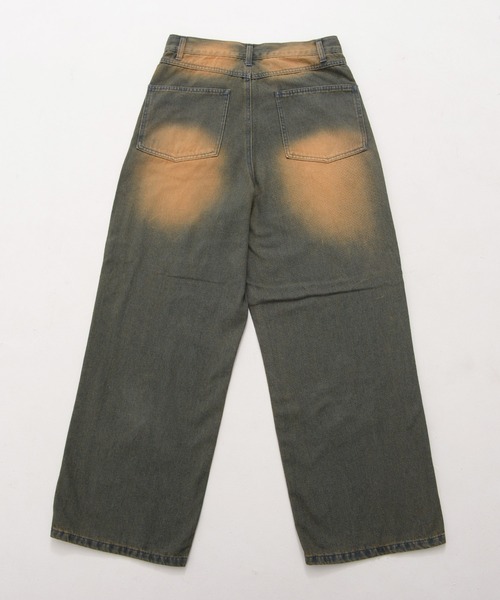 『SILVER BULLET SELECT AP/シルバーバレットセレクト』デニムオーバーダイバギーパンツ星（デニムパンツ）｜SILVER BULLET（シルバーバレット）