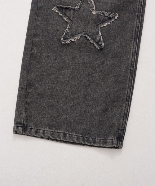 『SILVER BULLET SELECT AP/シルバーバレットセレクト』デニムオーバーダイバギーパンツ星（デニムパンツ）｜SILVER BULLET（シルバーバレット）