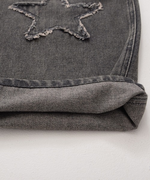 『SILVER BULLET SELECT AP/シルバーバレットセレクト』デニムオーバーダイバギーパンツ星（デニムパンツ）｜SILVER BULLET（シルバーバレット）