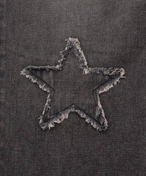 『SILVER BULLET SELECT AP/シルバーバレットセレクト』デニムオーバーダイバギーパンツ星（デニムパンツ）｜SILVER BULLET（シルバーバレット）