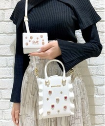 SAMANTHAVEGA サマンサベガ クロミビジューフラッターショルダーバッグ クロミ コレクション】ビジューフラッターショルダーバッグ