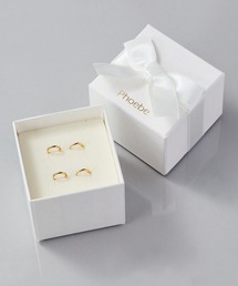 <限定ペア商品>【金属アレルギー対応】ミニフープペアピアス/BOX付き