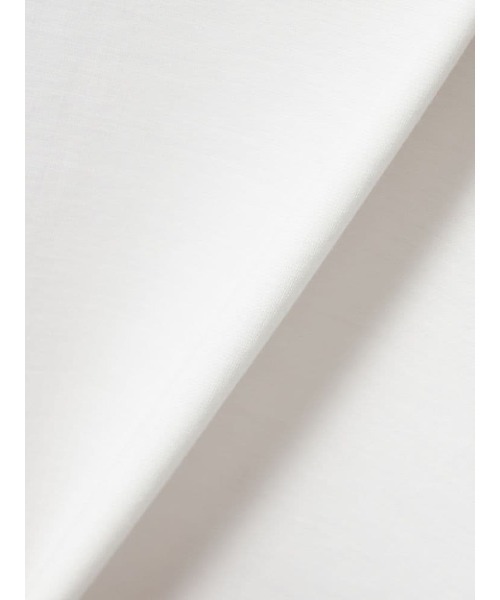 HARUYAMA（ハルヤマ）の「【レーヨン混】長袖 ドレープポンチ 前ホック配色カットソー ストレッチ 無地 SOFFICE（シャツ/ブラウス・レディース・ピンク/オフホワイト・M/L）」の3枚目の写真