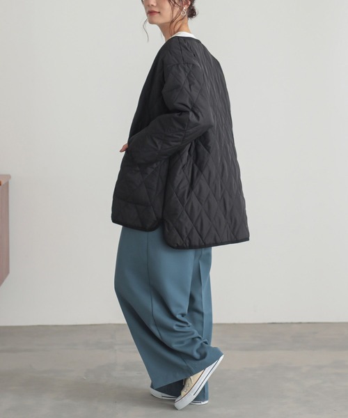 n'OrLABEL（ノアールレーベル）の「3WAYステンカラーコート（ステンカラーコート・レディース・カーキ/ブラック・2/1）」の22枚目の写真