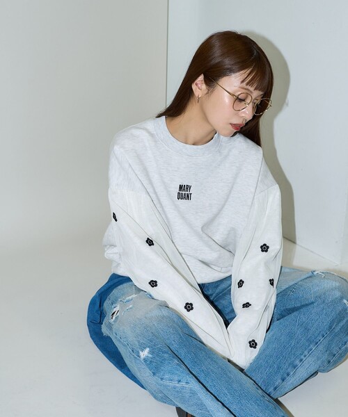 MARY QUANT × PUBLUX/マリークワント 袖刺繍 オーガンジー スウェット 限定展開（スウェット）｜FREAK'S STORE（フリークスストア）