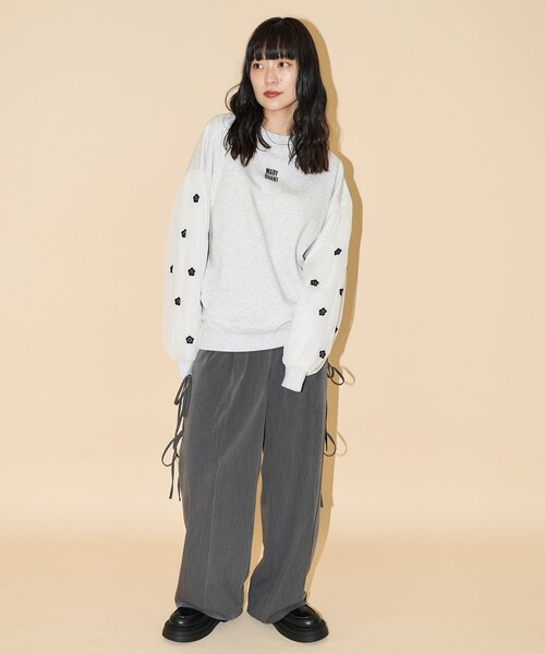 MARY QUANT × PUBLUX/マリークワント 袖刺繍 オーガンジー スウェット 限定展開（スウェット）｜FREAK'S STORE（フリークスストア）