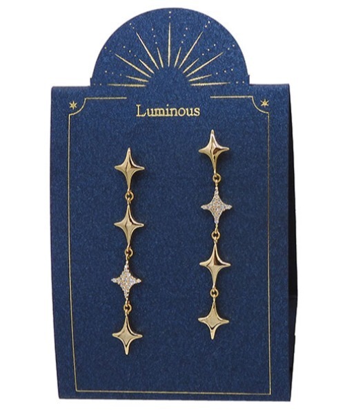 Zoule(ゾーラ)の「Zoule ゾーラ:Luminousシリーズ ルミナス kira ピアス(ピアス(両耳用)・レディース・シルバー/ゴールド・FREE)」の4枚目の写真