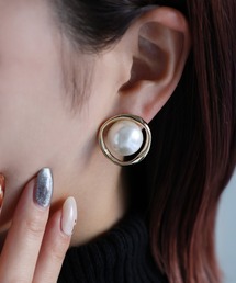 Riberry | サークルパールリングイヤリング(イヤリング)