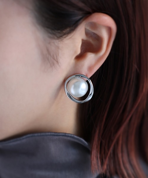 Riberry（リベリー）の「サークルパールリングイヤリング（イヤリング・レディース・シルバー/ゴールド・FREE）」の3枚目の写真