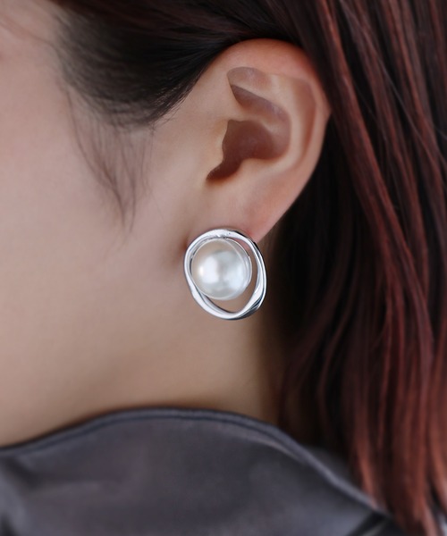 Riberry（リベリー）の「サークルパールリングイヤリング（イヤリング・レディース・シルバー/ゴールド・FREE）」の6枚目の写真