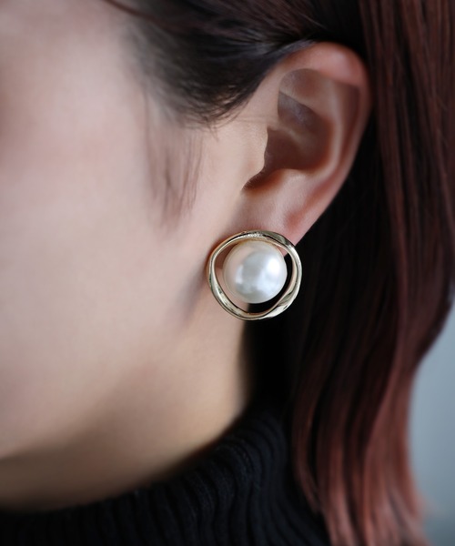 Riberry（リベリー）の「サークルパールリングイヤリング（イヤリング・レディース・シルバー/ゴールド・FREE）」の7枚目の写真