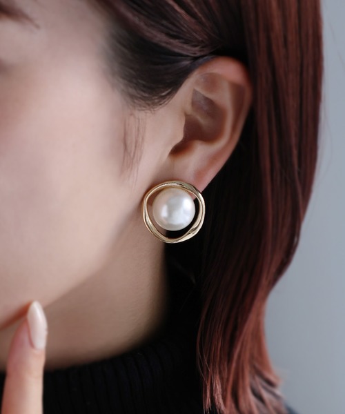 Riberry（リベリー）の「サークルパールリングイヤリング（イヤリング・レディース・シルバー/ゴールド・FREE）」の9枚目の写真
