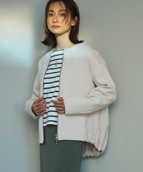 セール】【洗える】コットンエアー ギャザー ライトアウター（その他