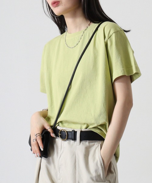 FUNALIVE(ファンアライブ)の「TRUSS SUSTAINABLE フードテキスタイルTシャツ(Tシャツ/カットソー・メンズ・グリーン系/ブラウン系/ブルー系/パープル系/ピンク系/オレンジ系・S/L/XL/M)」の10枚目の写真