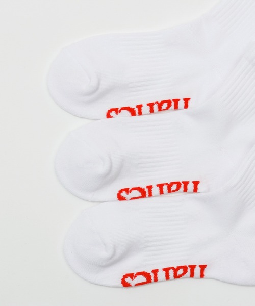 Champion（チャンピオン）の「【Hanes/ヘインズ】キッズ 【3足組】 クォーターレングスソックス（ソックス/靴下・キッズ・ホワイト/ブラック・FREE）」の4枚目の写真