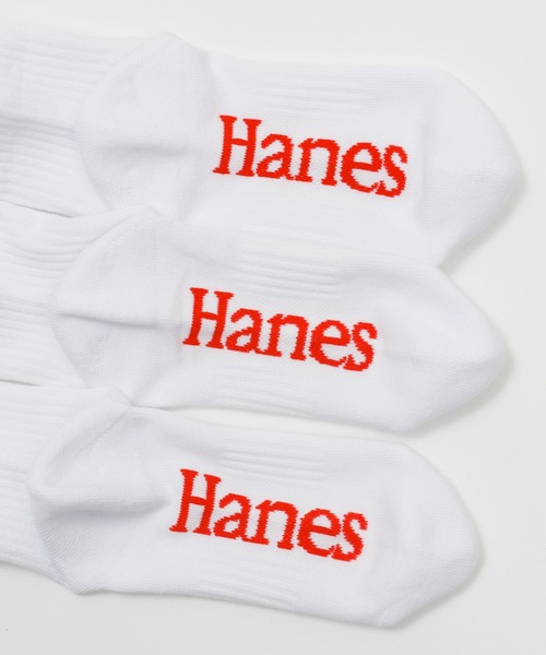 Champion（チャンピオン）の「【Hanes/ヘインズ】キッズ 【3足組】 クォーターレングスソックス（ソックス/靴下・キッズ・ホワイト/ブラック・FREE）」の6枚目の写真