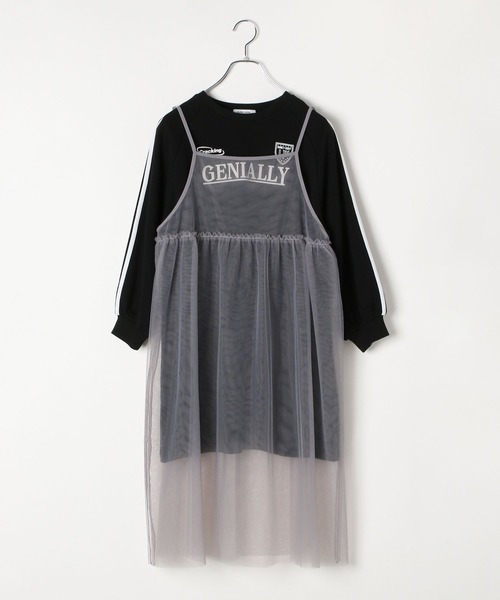 GLOBAL WORK（グローバルワーク）の「チュールセットあったかスウェットワンピース/252065（ワンピース・キッズ・ブラック/杢グレー・130cm/160cm/140cm/150cm）」の16枚目の写真
