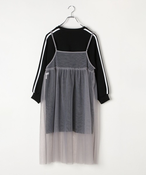 GLOBAL WORK（グローバルワーク）の「チュールセットあったかスウェットワンピース/252065（ワンピース・キッズ・ブラック/杢グレー・130cm/160cm/140cm/150cm）」の22枚目の写真