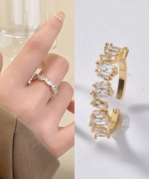 L LABEL（エルラベル）の「バゲットエタニティオープンリング（リング）」