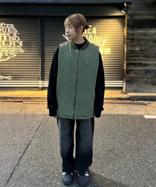 セール】《フリーサイズ / UNISEX 》ピグメント AMKロゴ 中綿