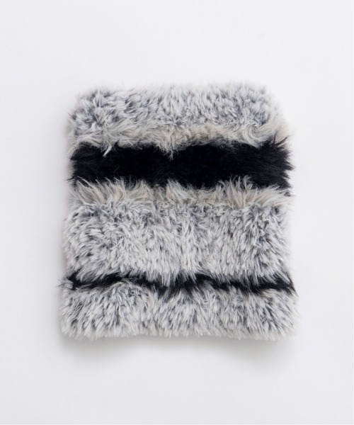 MAISON SPECIAL(メゾンスペシャル)の「Mixed Yarn Multi Border Beanie/ミックスヤーンマルチボーダービーニー【MAISON SPECIAL/メゾンスペシャル】(ニットキャップ/ビーニー・レディース・グリーン/ブラック・FREE)」の4枚目の写真