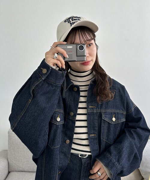 DISCOAT(ディスコート)の「バックリボン刺繍キャップ(キャップ・レディース・アイボリー/ブラック/ベビーピンク・FREE)」の8枚目の写真