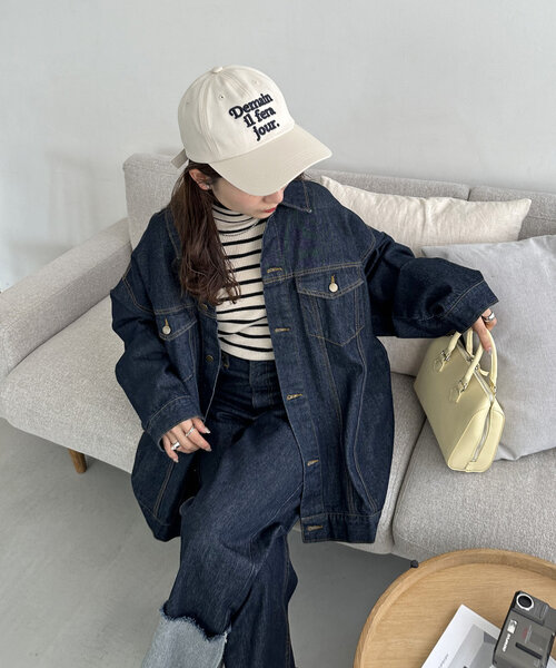 DISCOAT(ディスコート)の「バックリボン刺繍キャップ(キャップ・レディース・アイボリー/ブラック/ベビーピンク・FREE)」の9枚目の写真
