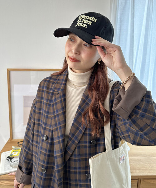 DISCOAT(ディスコート)の「バックリボン刺繍キャップ(キャップ・レディース・アイボリー/ブラック/ベビーピンク・FREE)」の15枚目の写真
